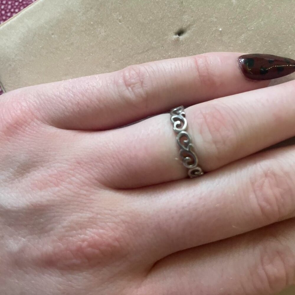 Sterling Silver patterned ring